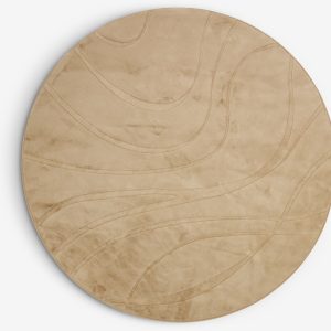STORSIPPA Round Rug – 160cm Diameter, Beige